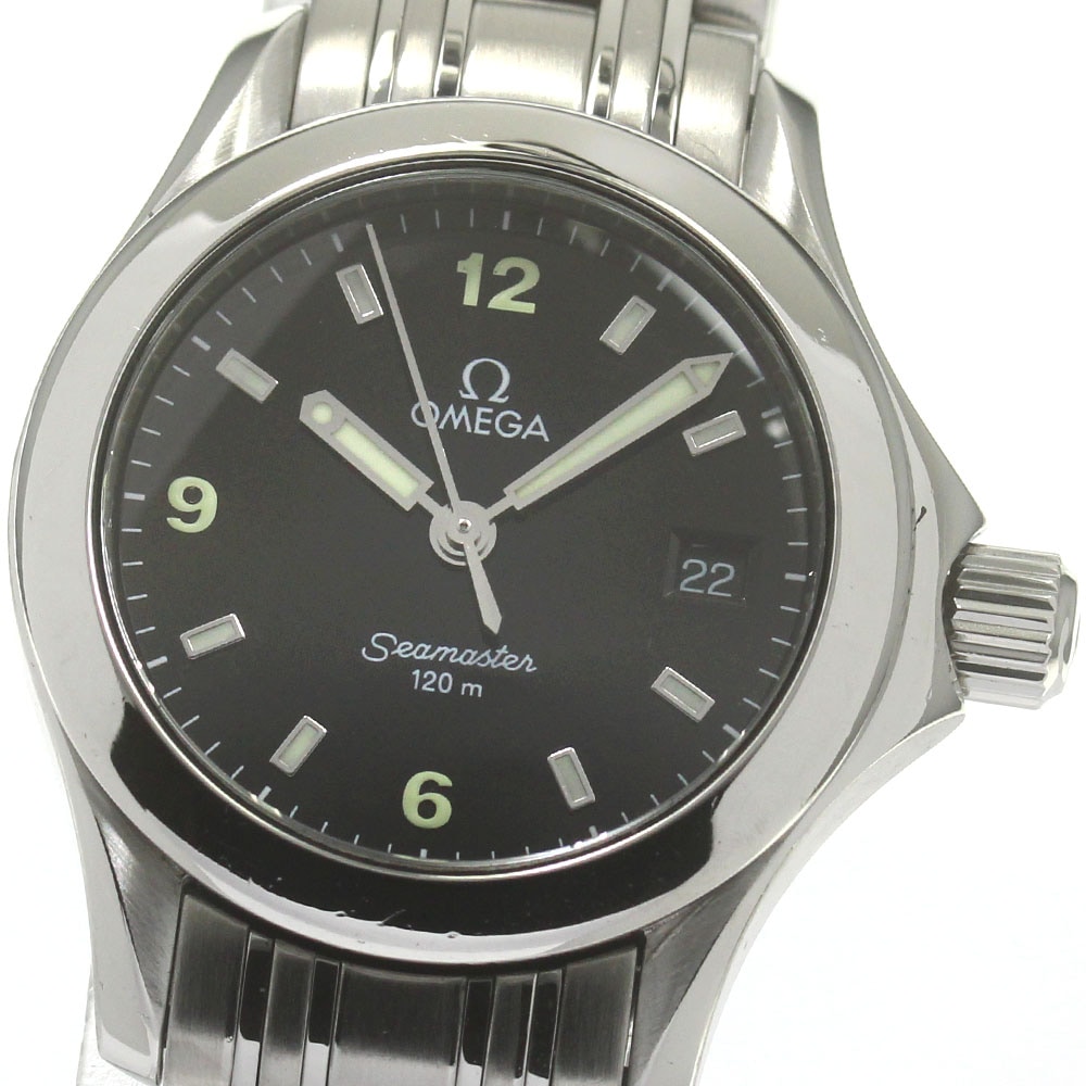 オメガ OMEGA 2581.53 シーマスター120M デイト クォーツ レディース _846199【中古】