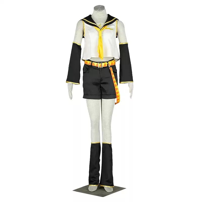 子供用大人用 VOCALOID ボーカロイドシリーズ 風鏡音リン かがみね りん コスプレ衣装ウィッグcos靴 変装 仮装 コスチューム 撮影 祭り