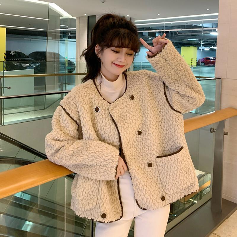 ボアコートレディースオーバーコート韓国ボアアウタージャケットムートンコートフリースで決まり ジャケットジャケット アウター