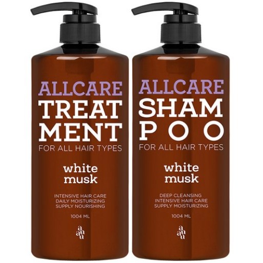 オールケア ホワイトムスクの香り シャンプー 1004ml +トリートメント1004ml セット (鎮静/弾力/保湿/栄養供給/活力/しわ防止)