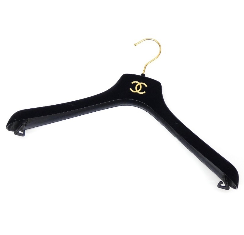 シャネル CHANEL ハンガー ココマーク 黒 【中古】(65394)