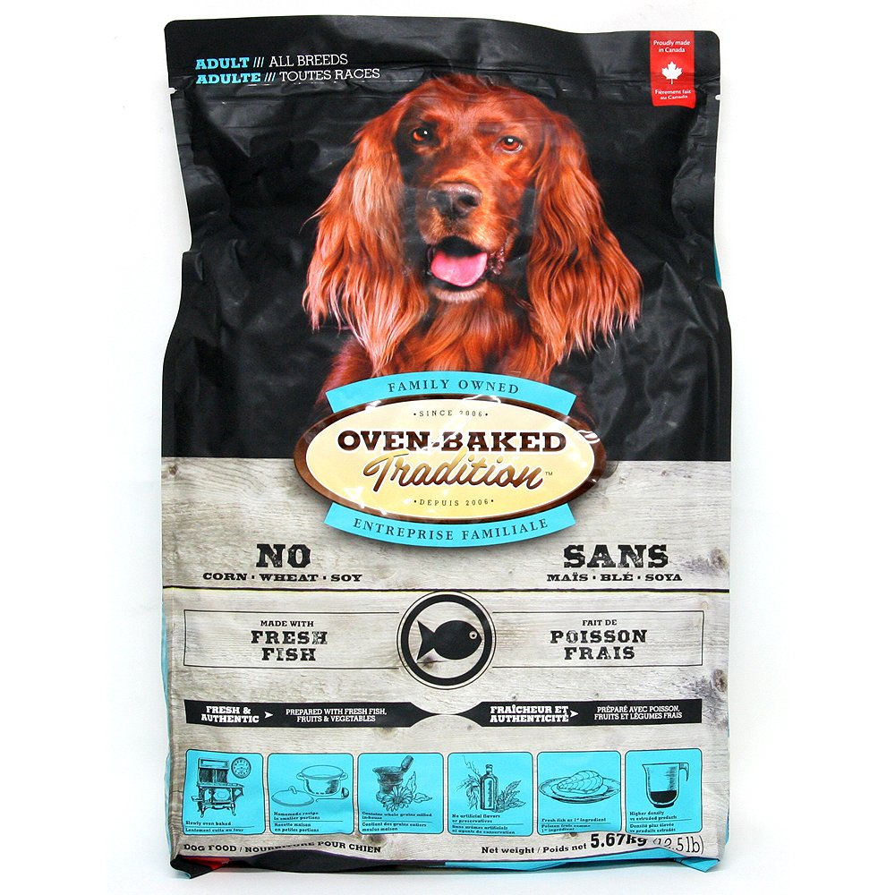 OvenBakedTradition オーブンベークド 犬 フィッシュ 大粒 茶 犬 5.6キログラム (x 1)