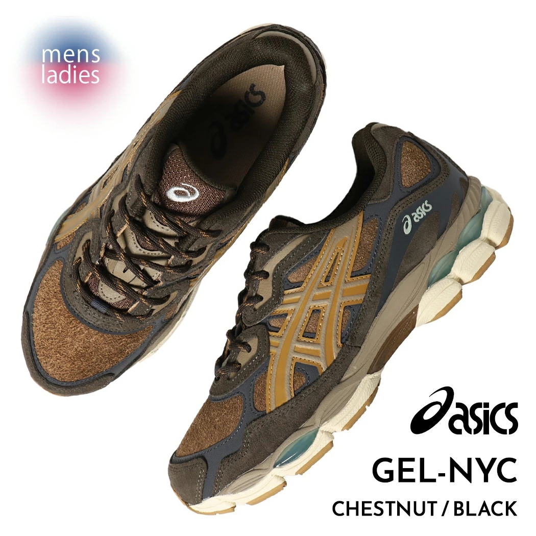 asics アシックス ゲル ニューヨーク スニーカー GEL-NYC Brown Storm/Tan Presidio ( 茶色 ブラウン メンズ レディース ウィメンズ 1203A477-200