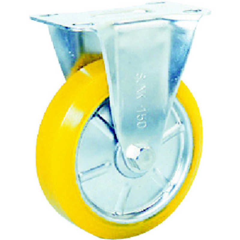 シシクアドクライス ステンレスキャスター 制電性ウレタン車輪付固定 SUNK100SEUW