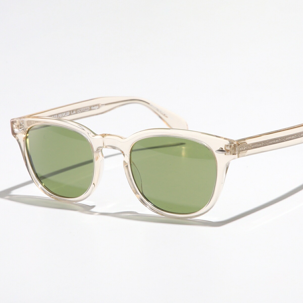 OLIVER PEOPLES オリバーピープルズ サングラス Sheldrake Sun OV5036S メンズ ウェリントン型 クリアフレーム フルリム 158052/BUFF/GREEN-C