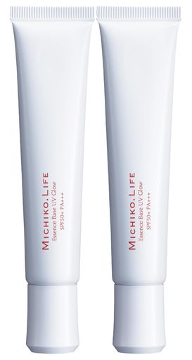 MICHIKO.LIFE エッセンスベース UV グロウ UV化粧下地 SPF50+ PA+++ 日焼け止め メイクアップ コスメ スキンケア 効果 化粧品 美容液 トーンアップ くすみ ツヤ 赤み