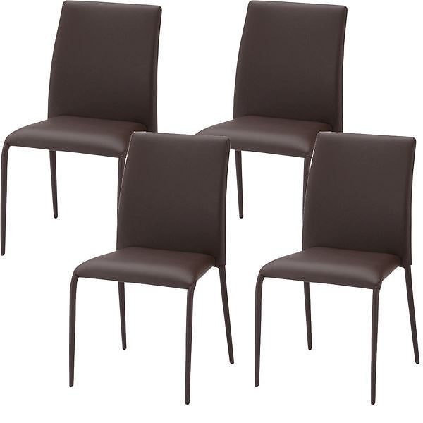 あずま工芸 ダイニングチェア スタッキング可能 ダークブラウン[4脚入] TDC-9330