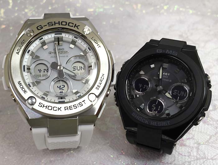 恋人たちのGショックペアウォッチ gショック 人気 婚約　夫婦 高級　クリスマス プレゼント おすすめG-SHOCK BABY-G カシオ 2本セット アナデジ GST-W310-7AJFM
