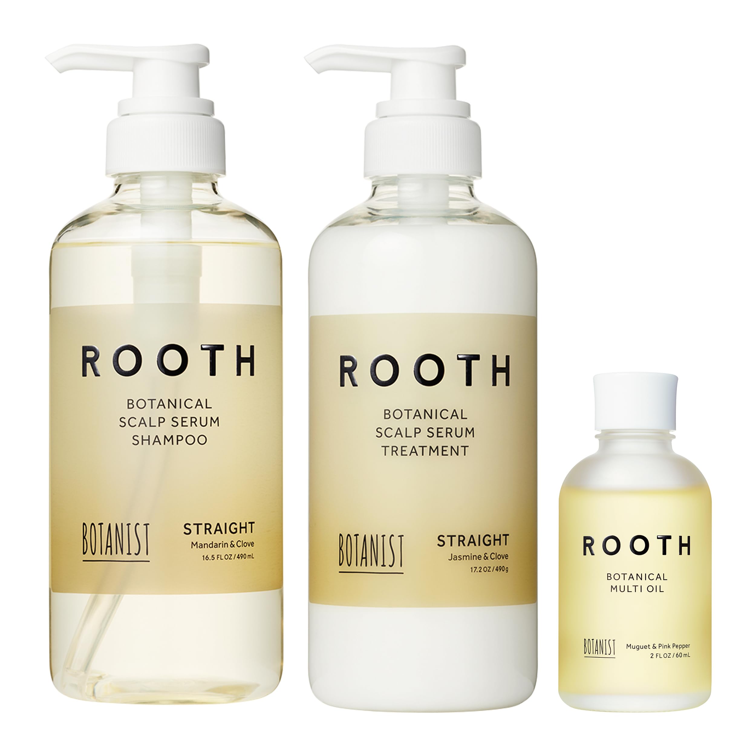 [旧モデル] BOTANIST ボタニスト ROOTH ルース シャンプー トリートメント マルチオイル 3点 セット ストレート