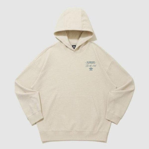 パーカー LQC UQ221CHD49-OBE レイトチェックアウトワッフルパーカー OATMEAL BEIGE