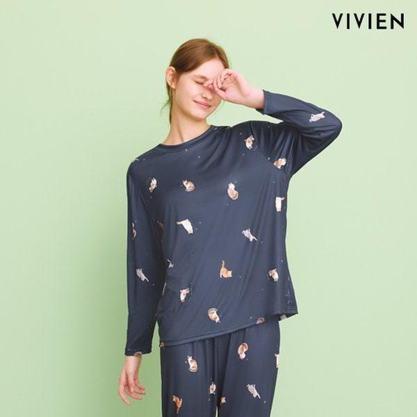 キャットピーチ起毛 上,下着 ホームウェアセット (LP3063,LP3064)