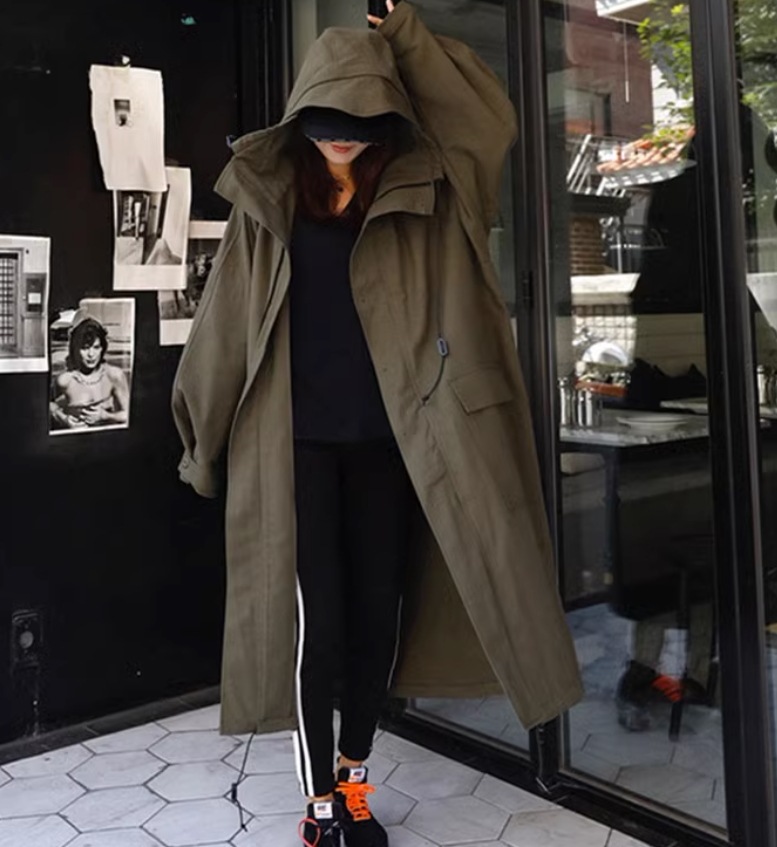 アウター デート モテアイテム ミリタリーコート 長袖 フード付き コットン 大人可愛い きれいめ 上品 おしゃれ かっこいい 大人可愛い ラブリー キュート ガーリー クール モード系 セクシー