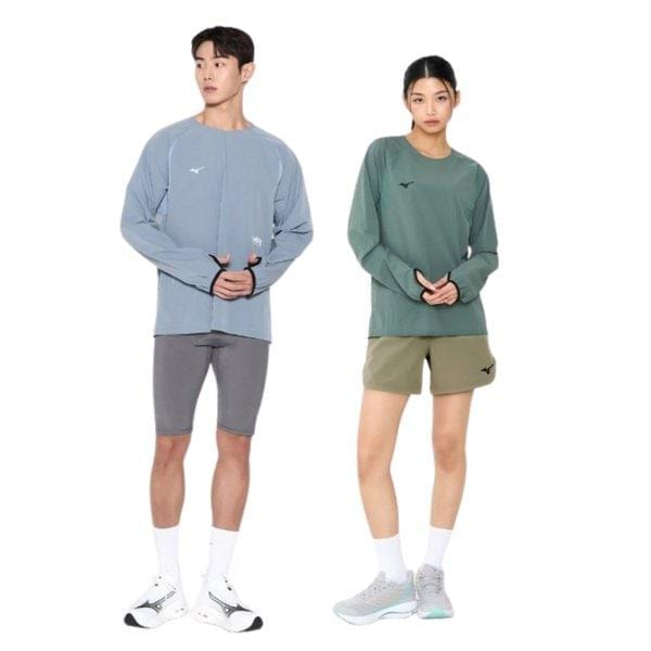 25SS 共用 ランニング ウィンドブレーカー ピステ 楽な着心地 RUNNING PISTE 32YE5A00 2C 機能性長袖Tシャツ