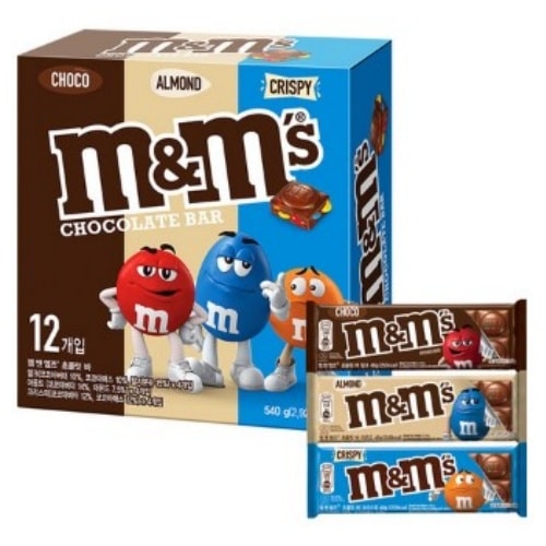 M&Ms チョコレートバー 3種マルチパック チョコレート540g