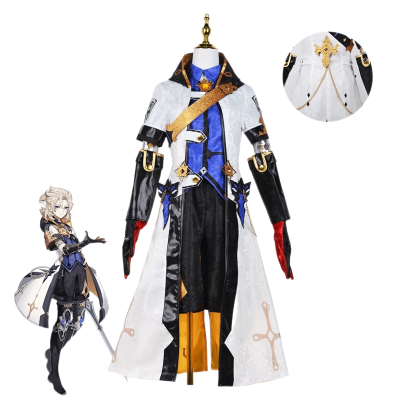 原神 コスプレ衣装 アルベド 白亜の王子 Albedo コスチューム服 ハロウィン