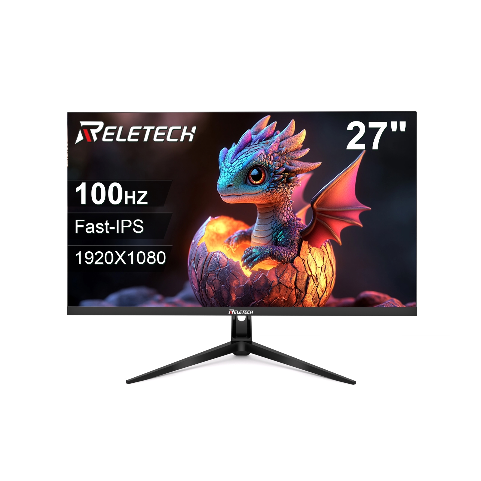 【メガポ】R27 Core 27インチ モニター FHD 1920×1080 Fast IPS 100Hz HDMI VGA VESA100×100 軽量4.5kg