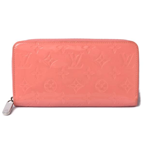 中古 財布 LOUIS VUITTON ラウンドファスナー ヴェルニ　ローズリッチ M93202