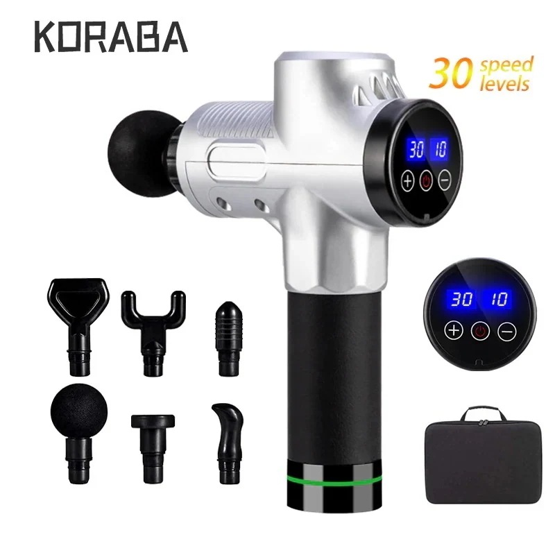 マッサージャー 通常の筋肉へのリラックス 日焼け止めガン 腰痛 ネックピロー 新品マッサージガン 筋膜リリース LCDスクリーン