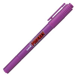 (業務用300セット) 三菱鉛筆 水性ペン/プロッキーツイン (細字/極細) 水性顔料インク PM-120T.12 紫