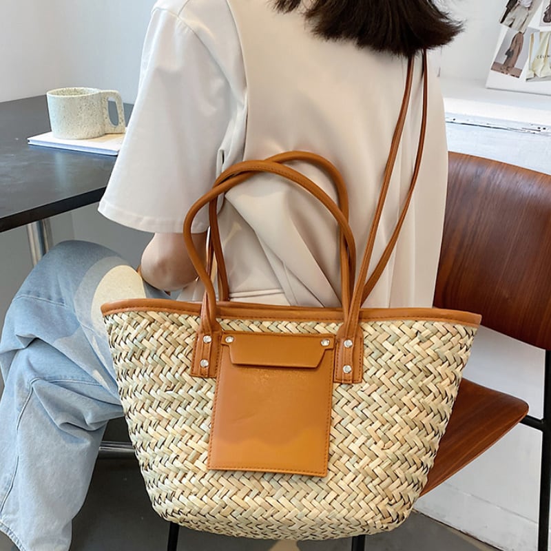 4color レディース バッグ ハンドバッグ ブラウンイエロー ホワイト ピンク 春 夏 春夏