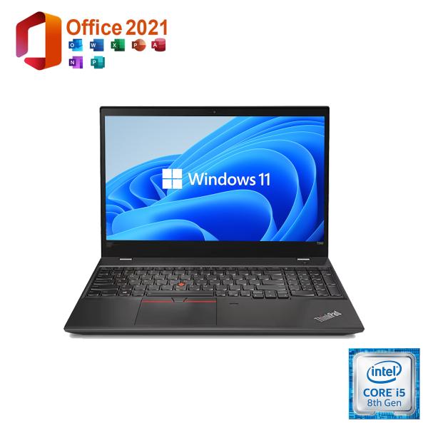 中古パソコン モバイルパソコン Windows11 Office2021 Lenovo ThinkPad T580 15.6インチ 第8世代 Corei5 メモリ8GB SSD256GB Webカメラ