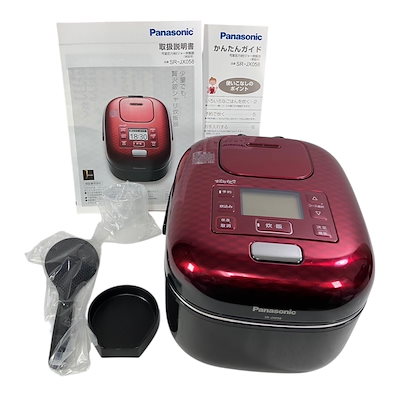 Panasonic 炊飯器 3合 可変圧力IH おどり炊き SR-JX058-K