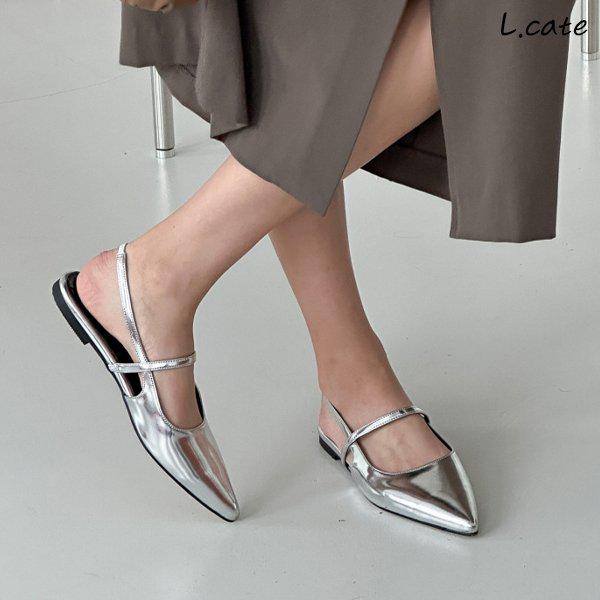 女性スリングバック フラットシューズ LRA161 メリージェーン スティレットヒール 靴 女性ファッション