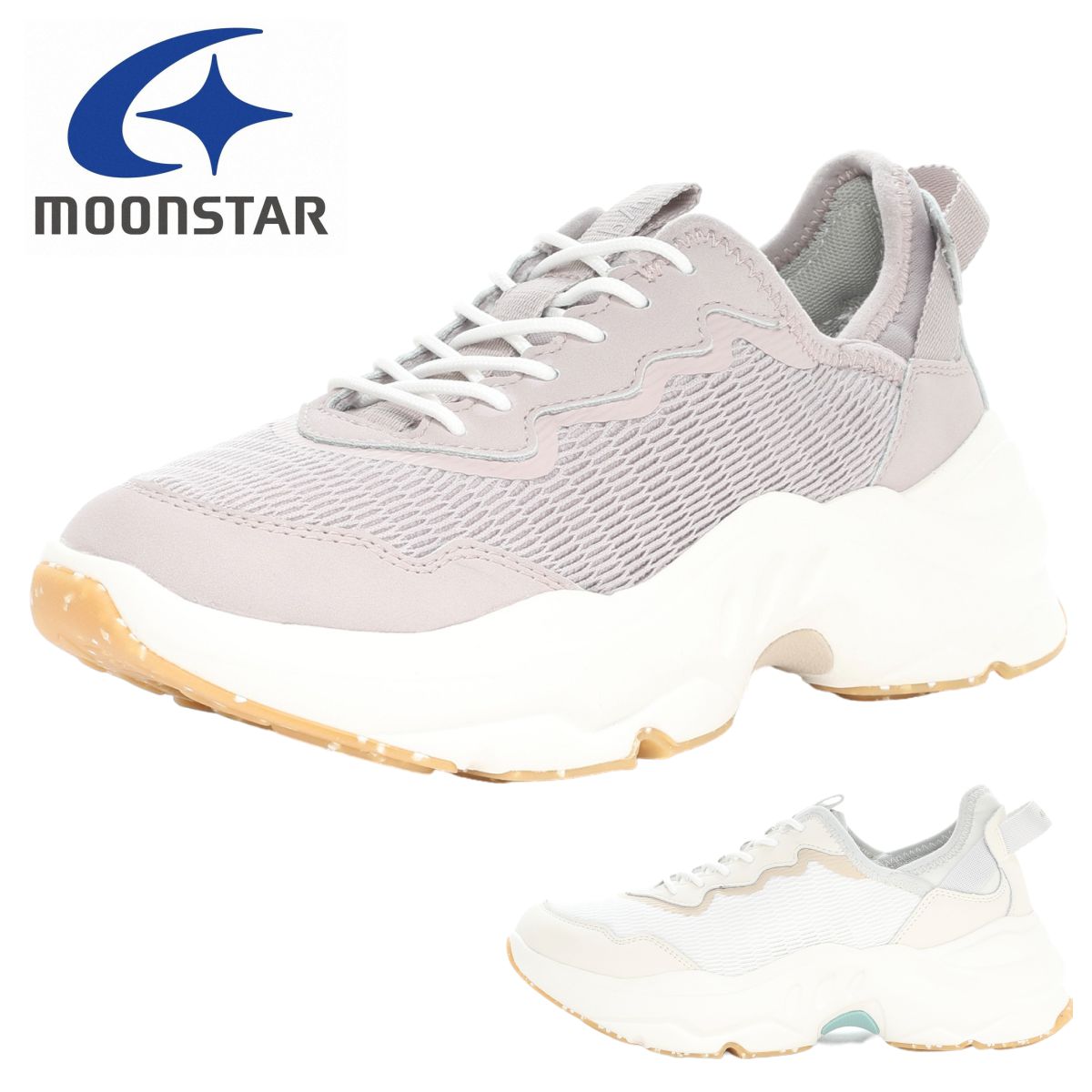moonstar ムーンスター メンズ レディース スニーカー B/M02 サイナス ビーエム 厚底 2E 抗菌防臭
