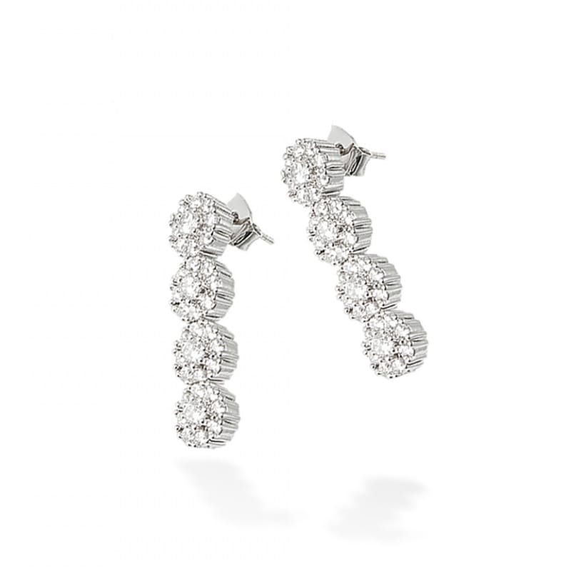 [チョユリ スジ 着用] MACIER 正規品 エル 4C イヤリング 韓国 アクセサリー ピアス