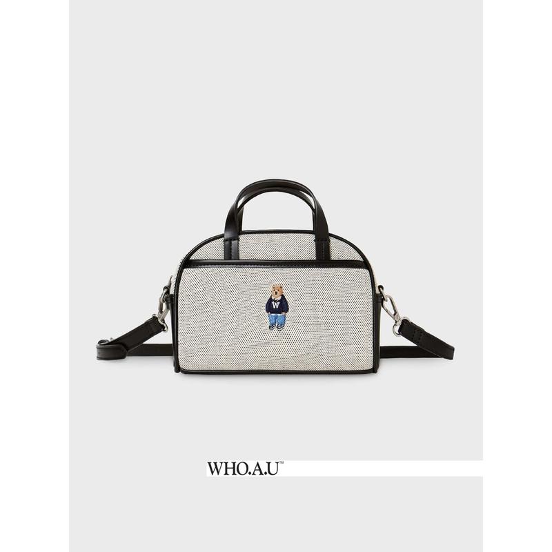 W.A.U Steve キャンバス ミニ トートバッグ(IVORY)-WHBGG2223A