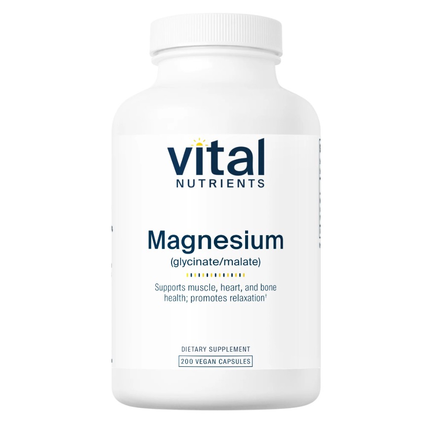 Vital Nutrients Magnesium (glycinate/malate) 120mg 200 Vegan capsules 5,465円
