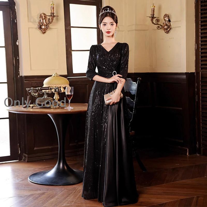 【大人気 急速出荷】パーティードレス 結婚式 ワンピース 大きいサイズ 袖あり ロングワンピース 膝丈 お呼ばれ ドレス服装服女性 二次会 親族 20代 30代 40代 50代