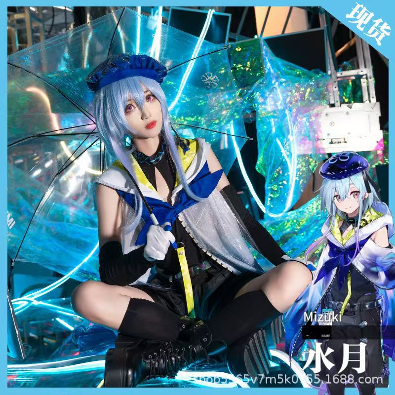 【即納】 明日方舟cos水月コスプレ衣装二次元c服正太男性用かつらセット イベント用品