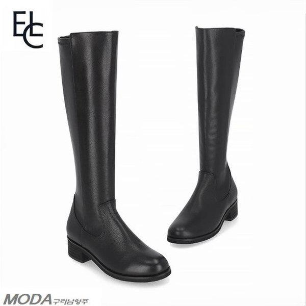 軽量クッション天然皮革バックスパン女性ロングブーツLCWL01U54C_19GN