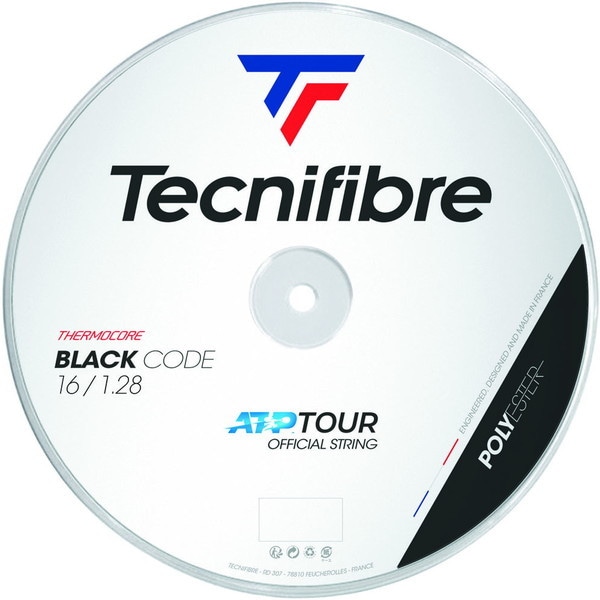 Tecnifibre (テクニファイバー) 硬式テニス用 ガット BOB BLACK CODE 200mロール ブラック 1.18mm TFSR401 BK