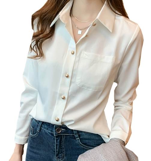 トップス シャツ 白シャツ 袖あり 長袖 襟付き ストレート シンプル 大人 上品 おしゃれ お洒落 かっこいい 大人女子 メンズライク ボーイッシュ クール エレガント フォーマル 無地 春 秋 冬