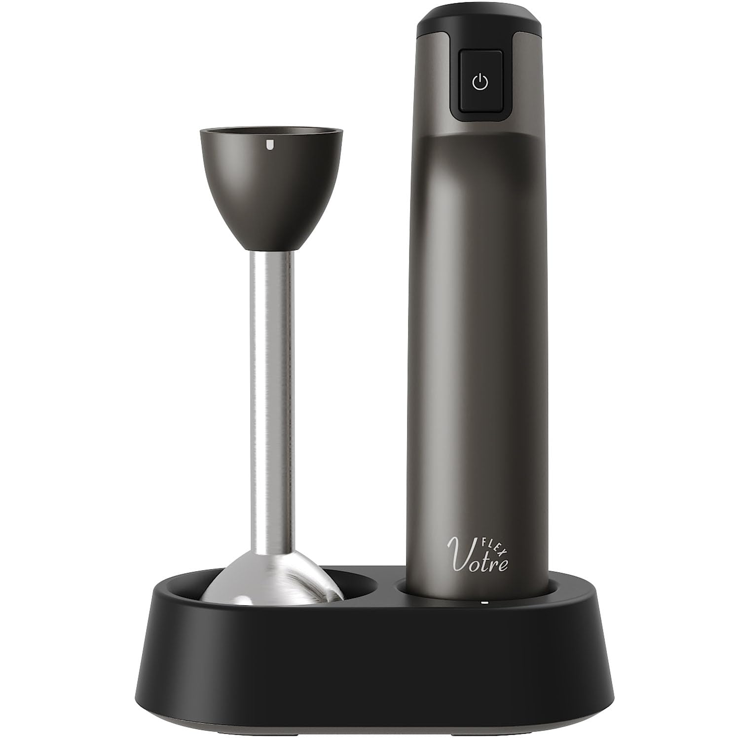 [山善] ハンドブレンダー コードレス 充電式 つぶす/混ぜる 軽量 離乳食 スムージー ハンドミキサー ブレンダー MHBC-DC74(GM)ミキサー