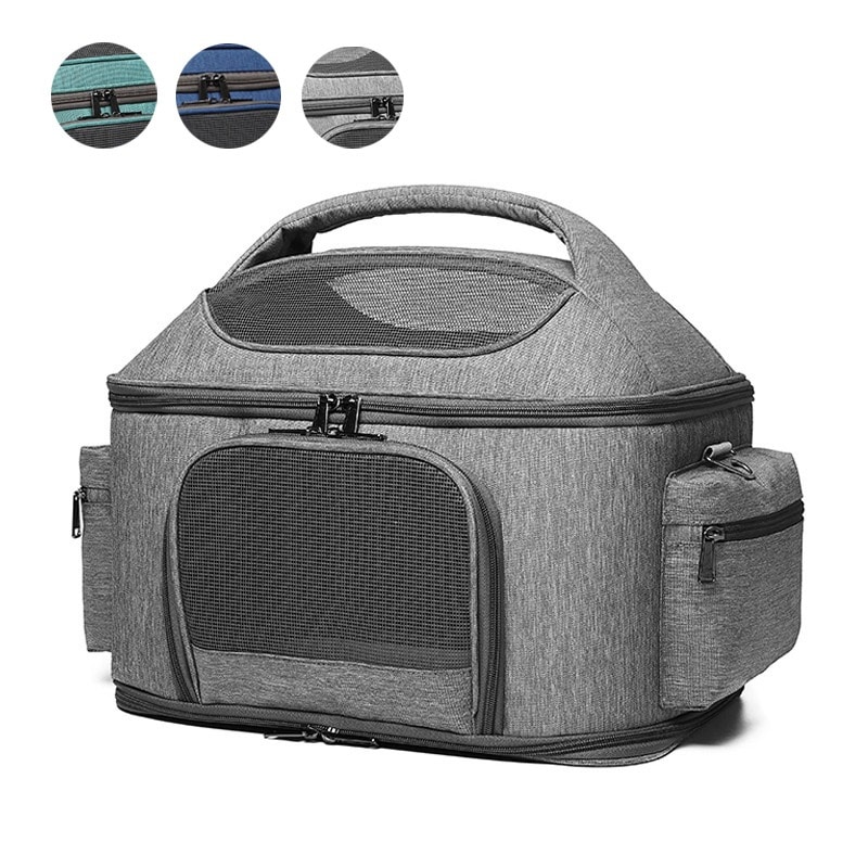 小型犬キャリーバッグ ペットキャリーバッグリュック安定性抜群 お出かけ用　旅行/通院/散歩/電車移動/避難用　猫キャリーバッグ メッシュ　通気性 c-chongwu-8647-gg