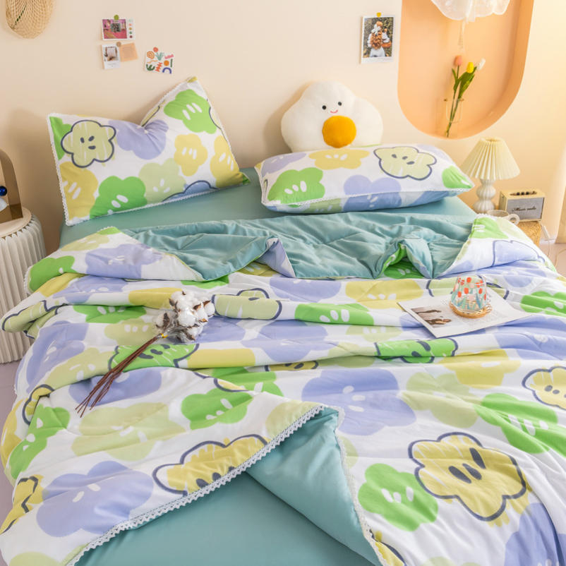 肌掛け布団 ボタニカル柄 肌ふとん 植物 肌布団 掛けふとん 快適 シングル 夏布団 ムレない 匂わない 軽いケット ダブル 昼寝ケット 春秋向き 肌かけふとんサマーキルト セ