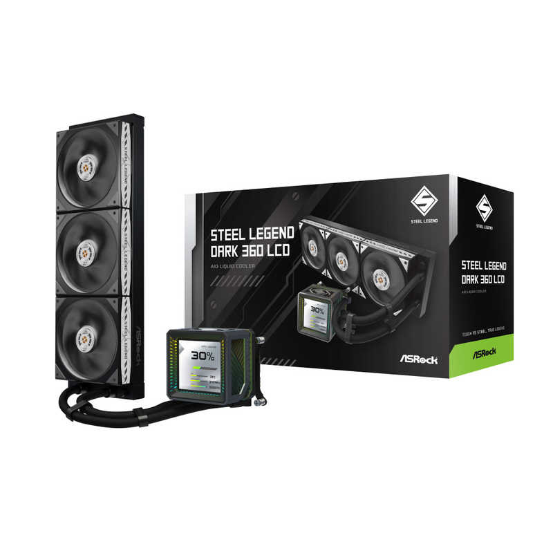 ASROCK　ASRock Steel Legend Dark 360 LCD　STEELLEGENDDARK360LC