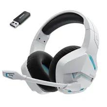 BINNUNE BW01 ワイヤレスゲーミングヘッドセット PC PS4 PS5 プレイステーション 4 5 用2.4G ワイヤレス Bluetooth USB ゲーマーヘッドフォン マイク付き