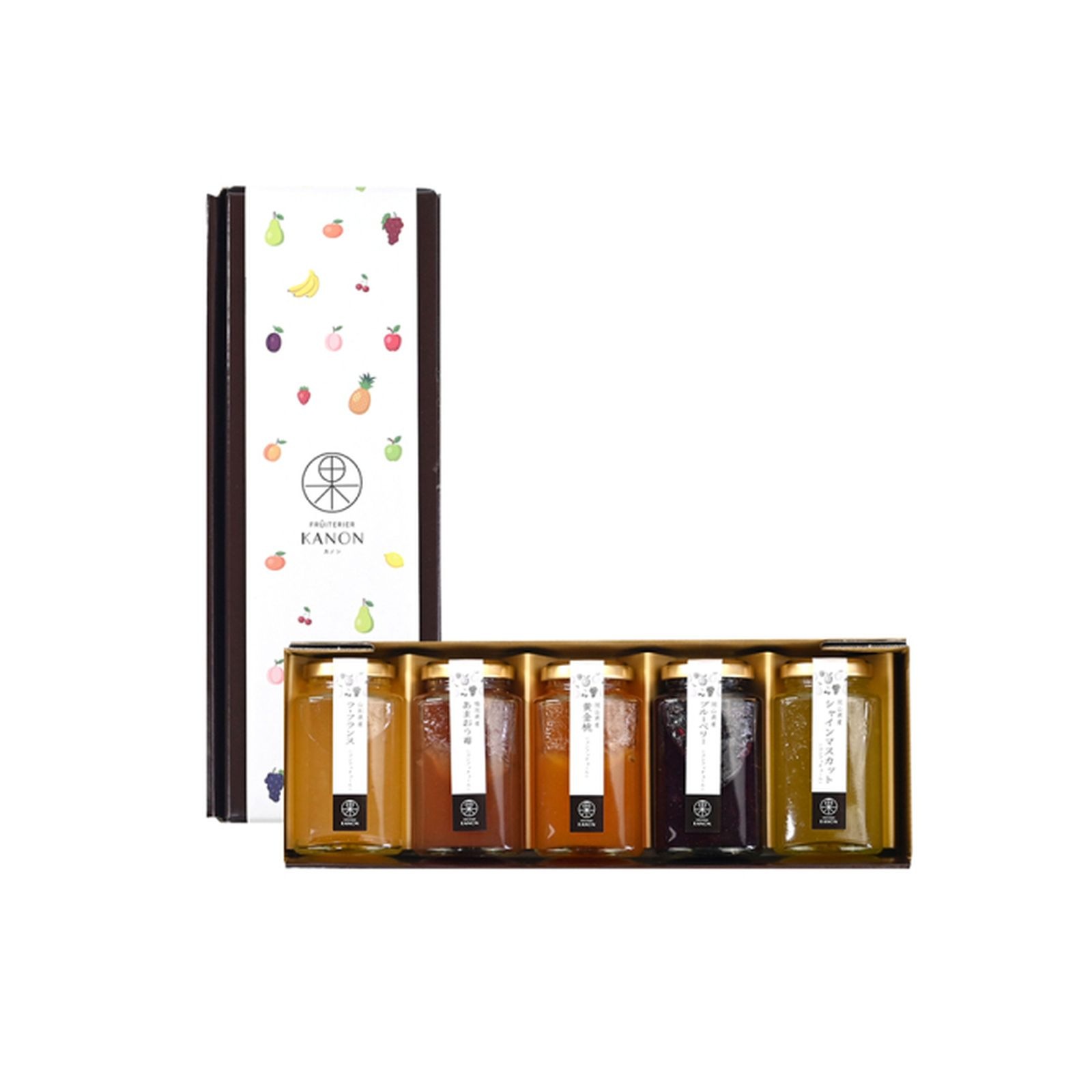 フリュテリーカノン KANON 国産コンフィチュール 5本アソート ゼリー ギフト×1個 7,650円