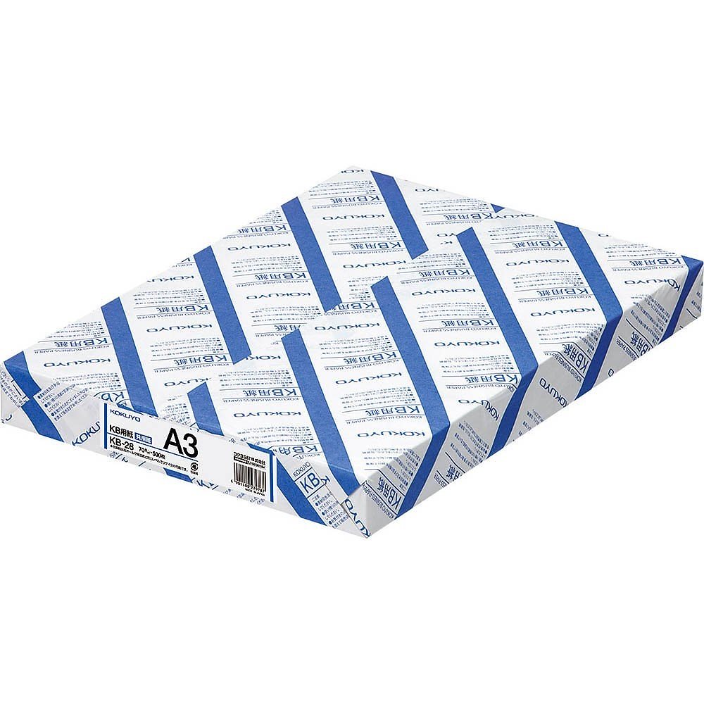 （まとめ買い）コピー用紙 KB用紙 共用紙 A3 500枚 KB-28 [x3] 10,890円