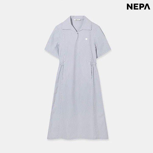 女性シアサッカーワンピース (7M42864-L06)