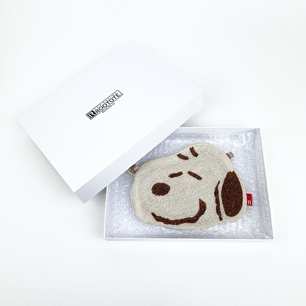 スヌーピー ビーズショルダーバッグ (ベージュ) SNOOPY_5337-839102