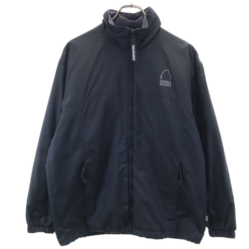 ジップジャケット F 黒 薄中綿入り アウトドア レディース 古着