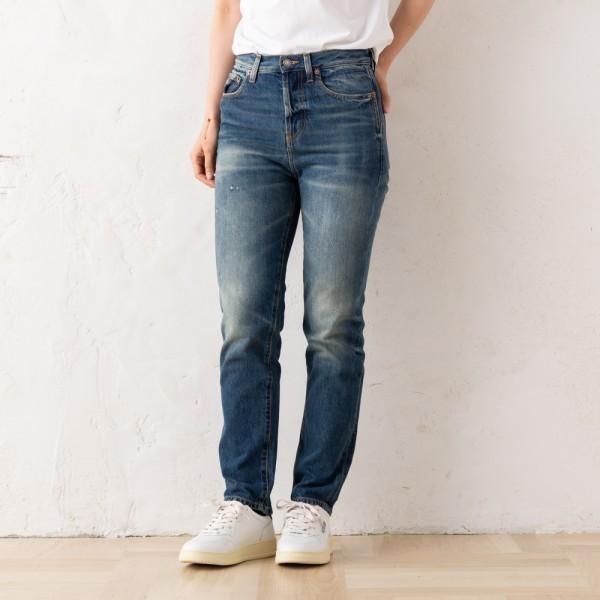 パンツ ブルー レディース SAINT LAURENT PARIS 739003 YV970 5017