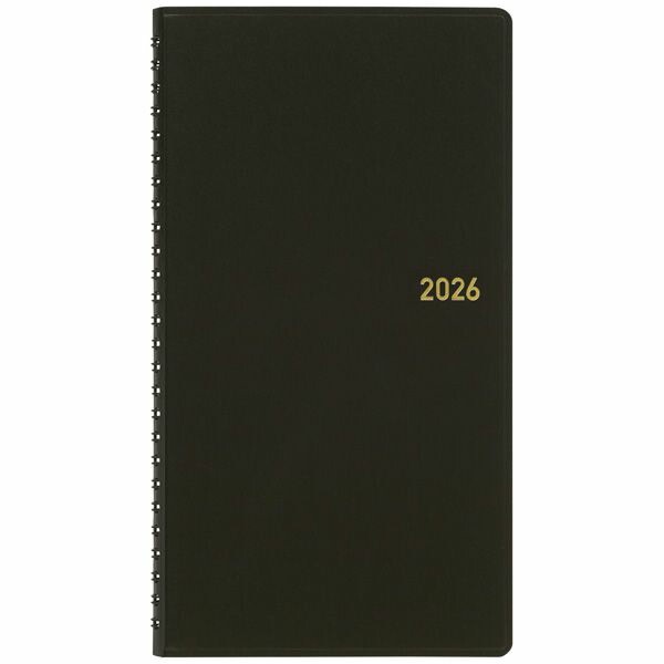 （まとめ買い）手帳 2026年 ビジネスダイアリー 中判2/3 縦型 週間ダイアリー 見開き片面1週間 582-26 [x3]