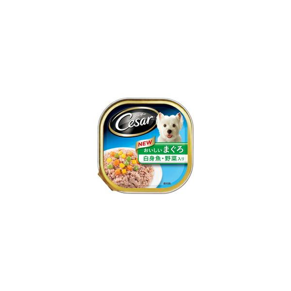 【1ケース】【お取り寄せ対象品】シーザー おいしいまぐろ 白身魚・野菜入り 100g[マースジャパンリミテッド] *96個