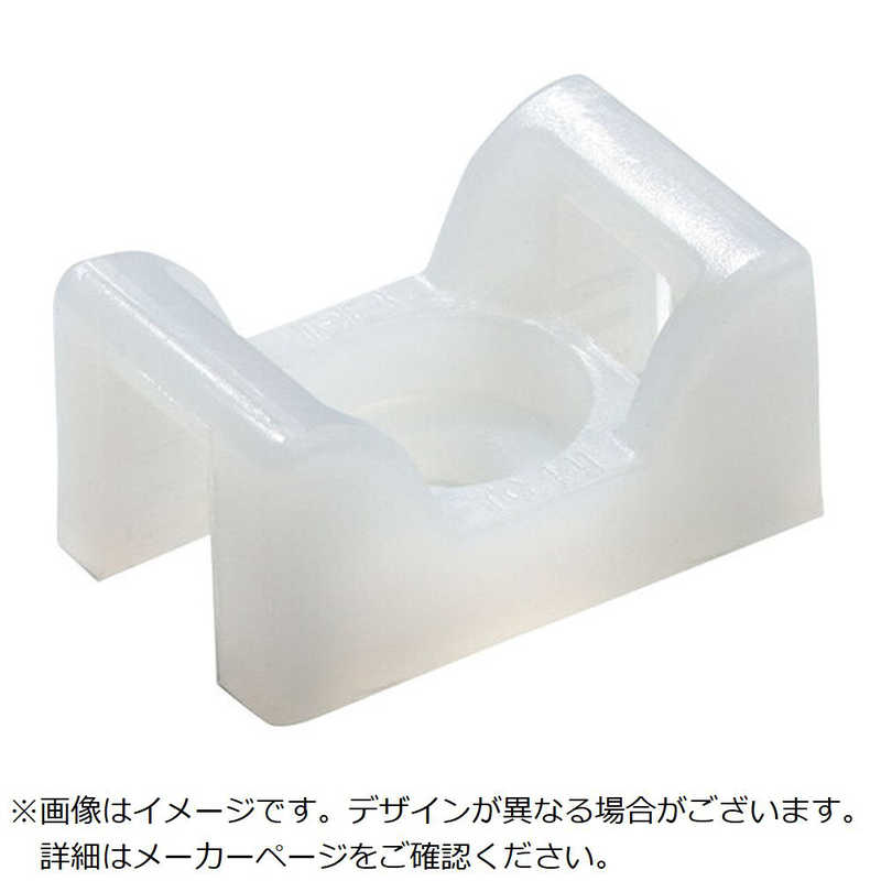 ABB　TY-Rap 結束バンド用サドル型マウントベース(ねじ固定タイプ) サドル型マウンティングベース標準(ナチュラル色)(小袋)タイ幅最大2.4mm100個入り　TC5140